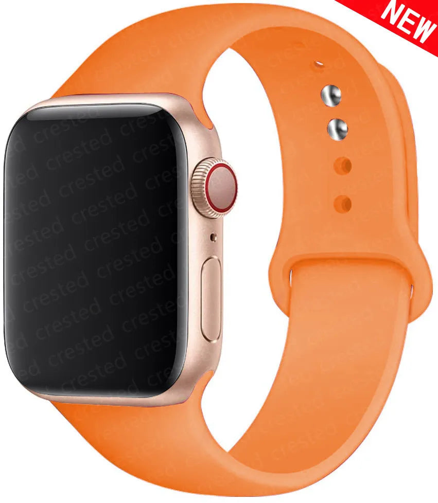 Replacement Silicone Rubber band strap For Apple Watch
