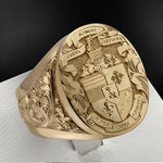 Vintage Engraved Godfather Ring
