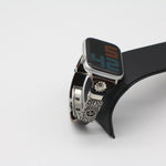 Embossed Retro Style Leather Watch Band Strap for Apple Watch