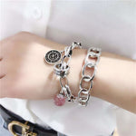 Retro Fashion Vintage Strawberry Crystal Bracelet