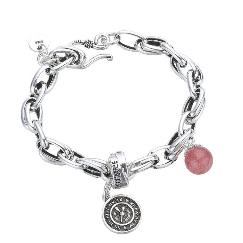 Retro Fashion Vintage Strawberry Crystal Bracelet