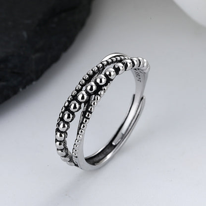 Vintage Silver Couple Ring Fashion Jewellery