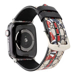Trendy Snake Design Leather Watch Strap Band for Apple Watch