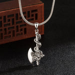 Vintage Fashion Dragon Axe Necklace