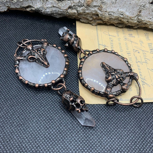 Vintage Rustic Fashion Crystal Aventurine Pendant