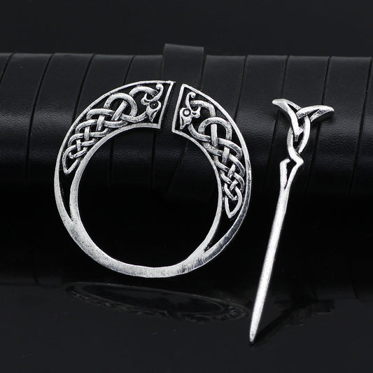 Women's Silver Fashion Vintage Disc Hair Pin