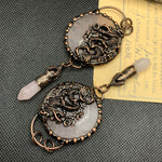 Vintage Rustic Fashion Crystal Aventurine Pendant