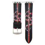 Trendy Snake Design Leather Watch Strap Band for Apple Watch