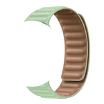 Leather Link Band with Magnetic Loop Strap For Apple Watch