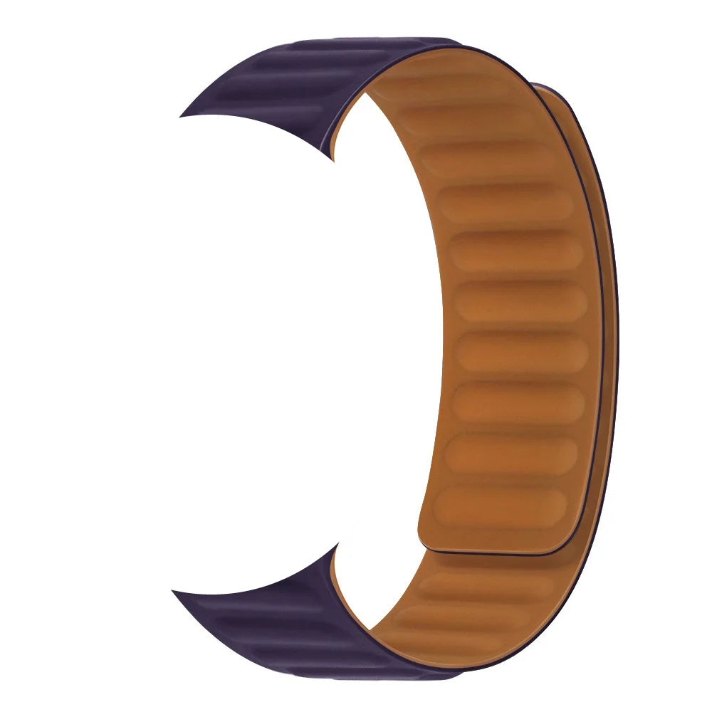 Silicone Ribbed Link band For Apple Watch
