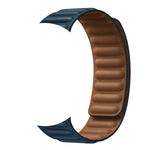 Leather Link Band with Magnetic Loop Strap For Apple Watch