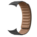 Leather Link Band with Magnetic Loop Strap For Apple Watch