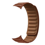 Leather Link Band with Magnetic Loop Strap For Apple Watch