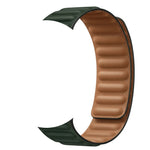 Leather Link Band with Magnetic Loop Strap For Apple Watch