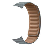 Leather Link Band with Magnetic Loop Strap For Apple Watch