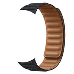 Leather Link Band with Magnetic Loop Strap For Apple Watch