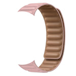 Leather Link Band with Magnetic Loop Strap For Apple Watch