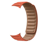 Leather Link Band with Magnetic Loop Strap For Apple Watch