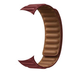 Leather Link Band with Magnetic Loop Strap For Apple Watch