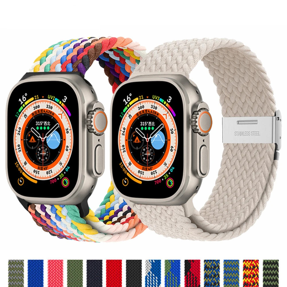Colourful Braided Solo Loop For Apple watch