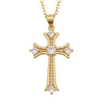 Crucifix Cross Pendant Vintage Fashion Necklace