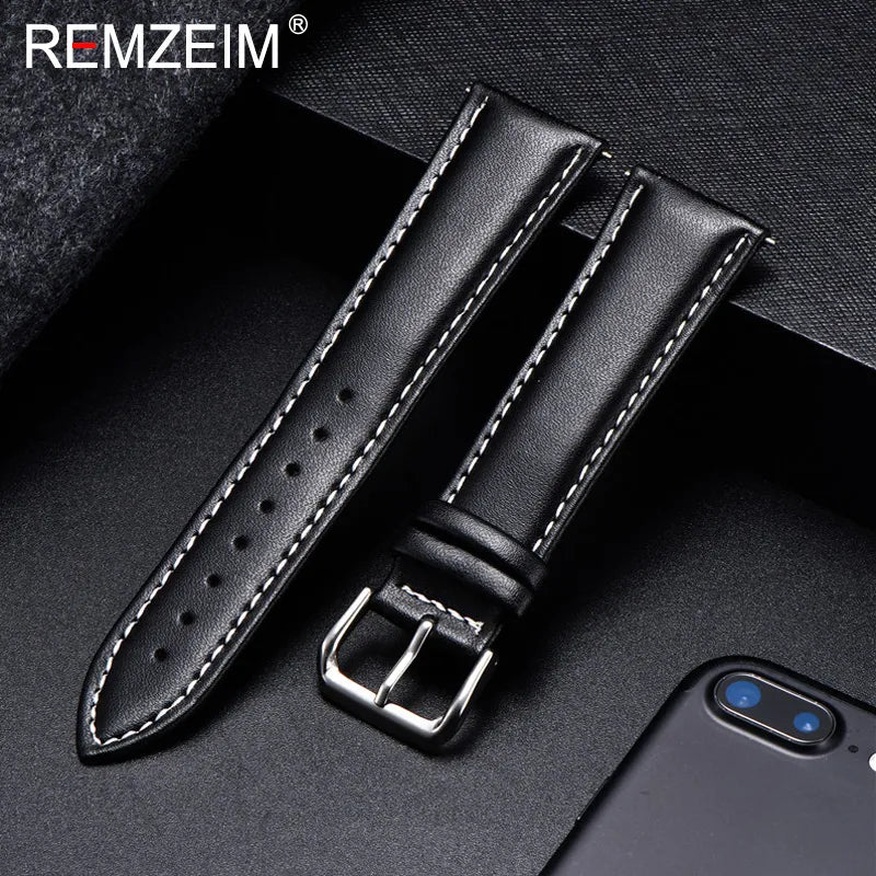 Luxurious Calfskin Leather Watch Strap