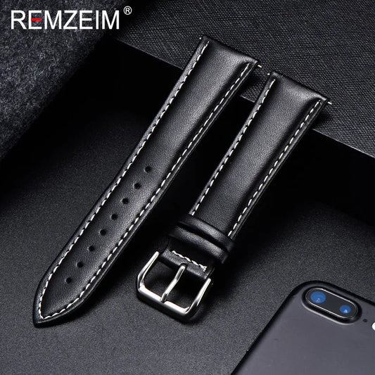 Luxurious Calfskin Leather Watch Strap