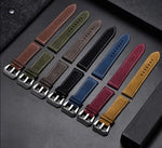Vintage Matte Genuine Leather Watch Strap