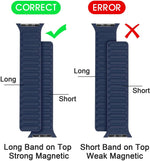 Silicone Ribbed Link band For Apple Watch