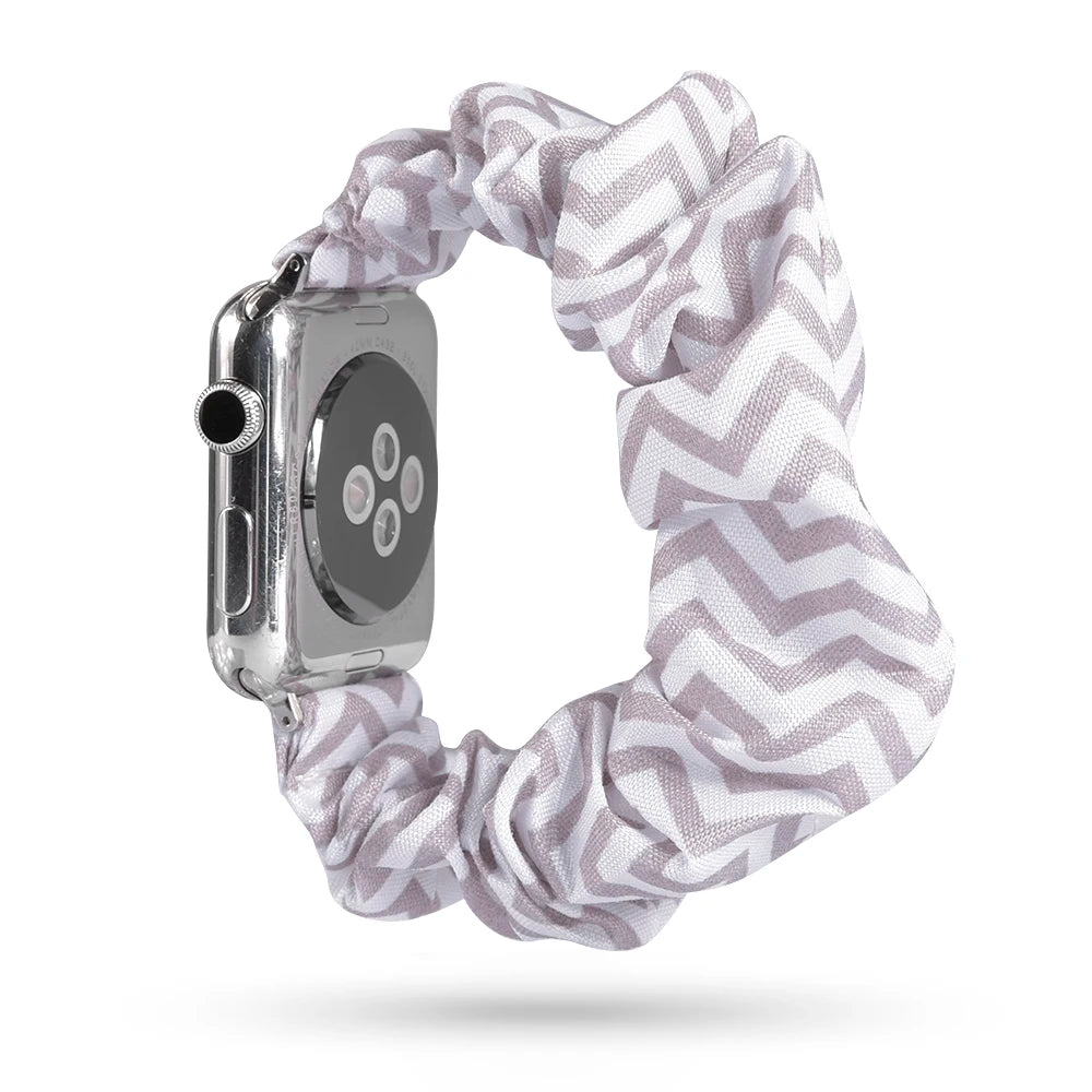 Stylish and Versatile Replacement Scrunchie Band for Apple Watch