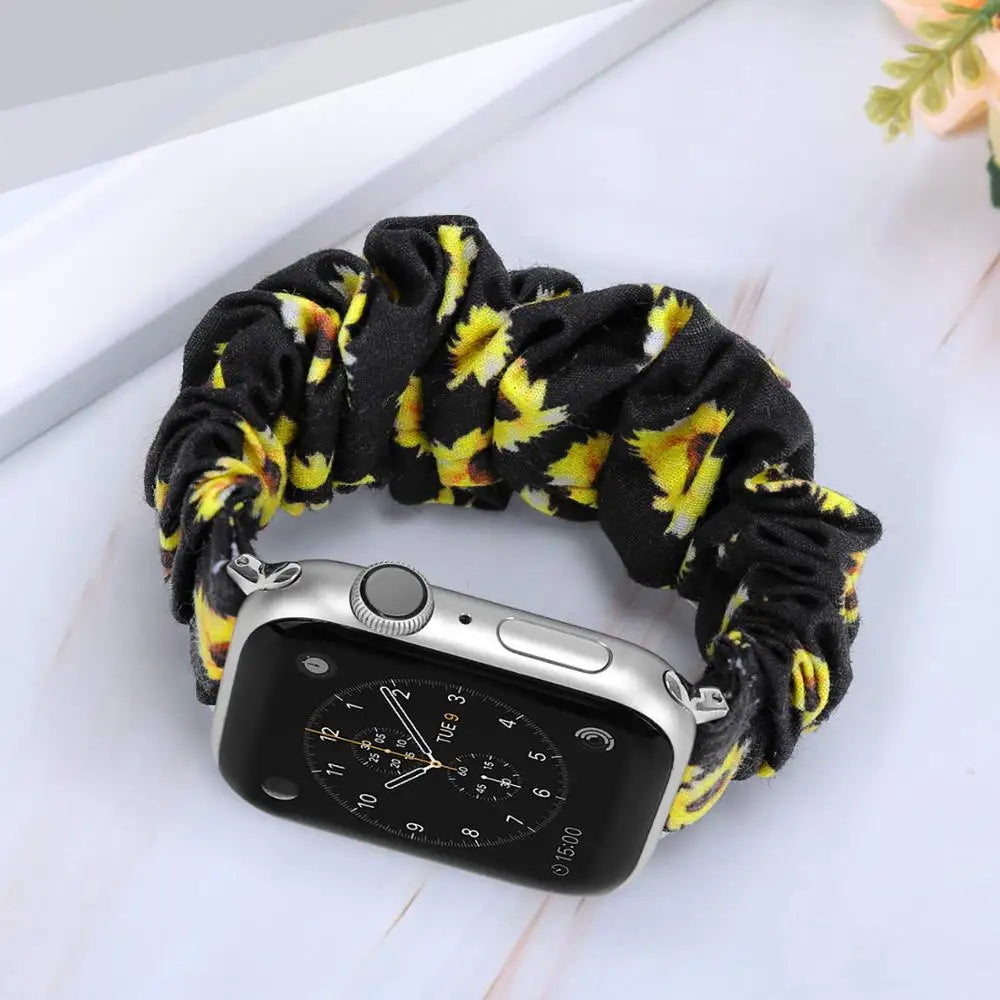 Stylish and Versatile Replacement Scrunchie Band for Apple Watch
