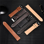 Sophisticated Quick-Release Leather Watch Straps