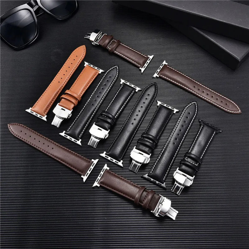 Genuine Leather Watch Straps for Apple Watch