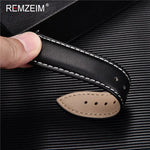 Elegant Business Faux Leather Watch Strap