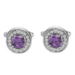 Luxury Zircon Crystal Cufflinks for Shirt