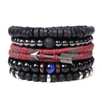 Vintage Multilayer Natural Stone Lava Beaded Bracelet