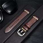 Retro Genuine Leather Watch Strap