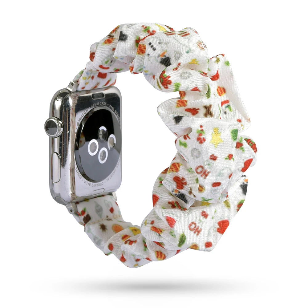 Stylish and Versatile Replacement Scrunchie Band for Apple Watch