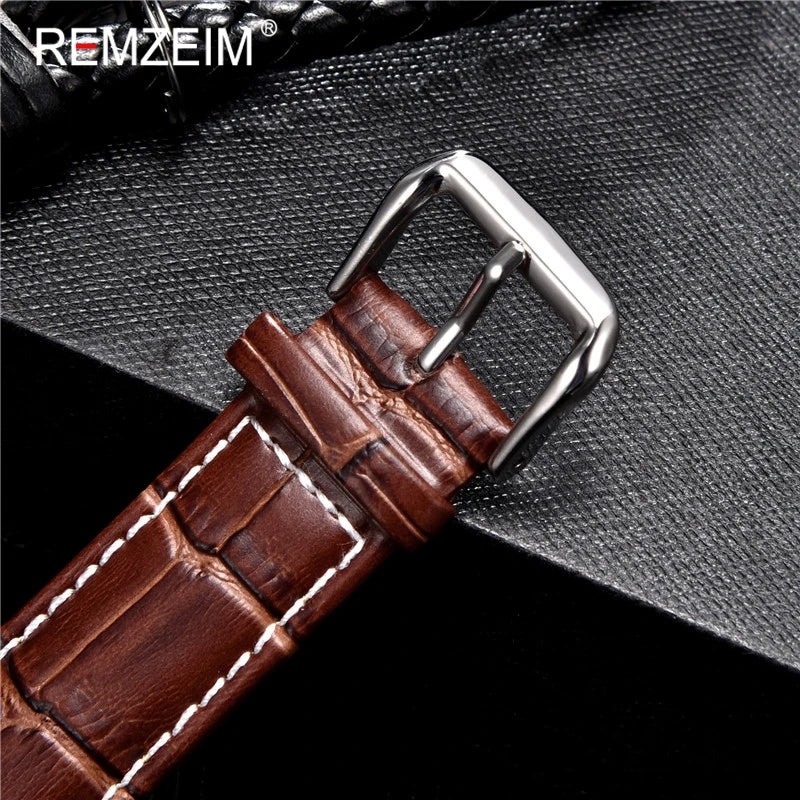 Luxury Calfskin Leather Watch Strap for Men and Women