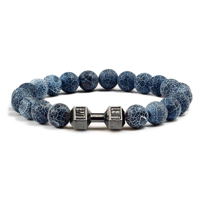 Weathered Beaded Wristband Bracelet