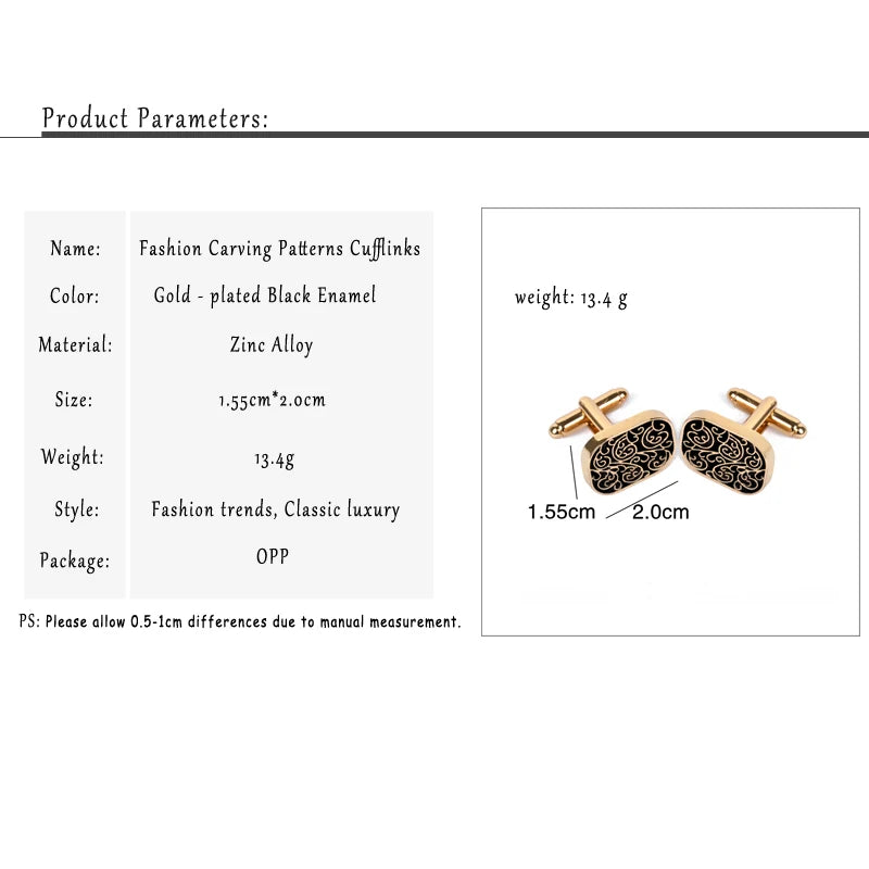 Men's shirts Cufflinks