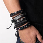 Vintage Tribal Multilayer Leather Charm Bracelet