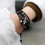 Handmade Boho Gypsy Hippie Leather Bracelet
