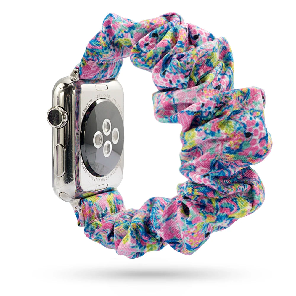Stylish and Versatile Replacement Scrunchie Band for Apple Watch