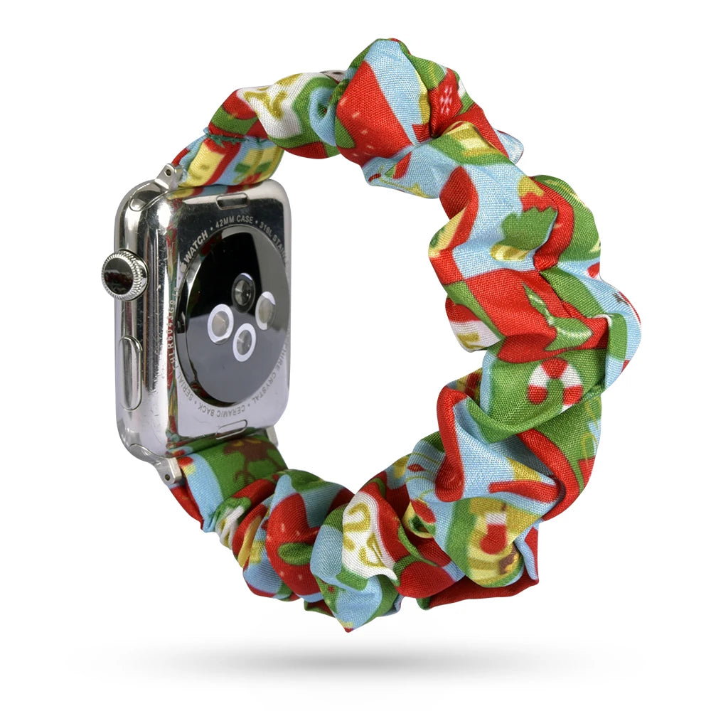 Stylish and Versatile Replacement Scrunchie Band for Apple Watch