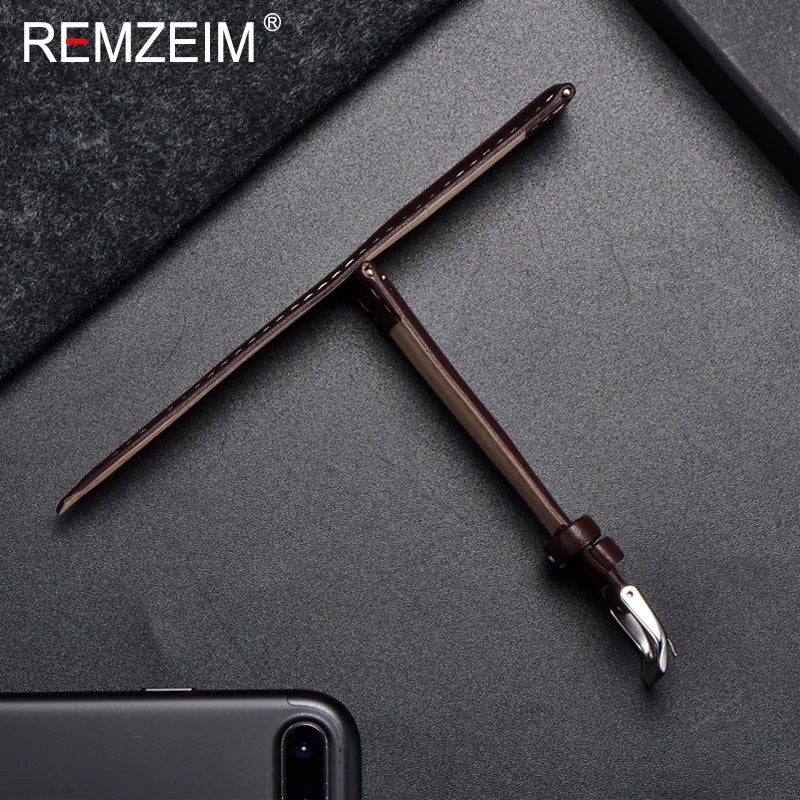 Luxurious Calfskin Leather Watch Strap