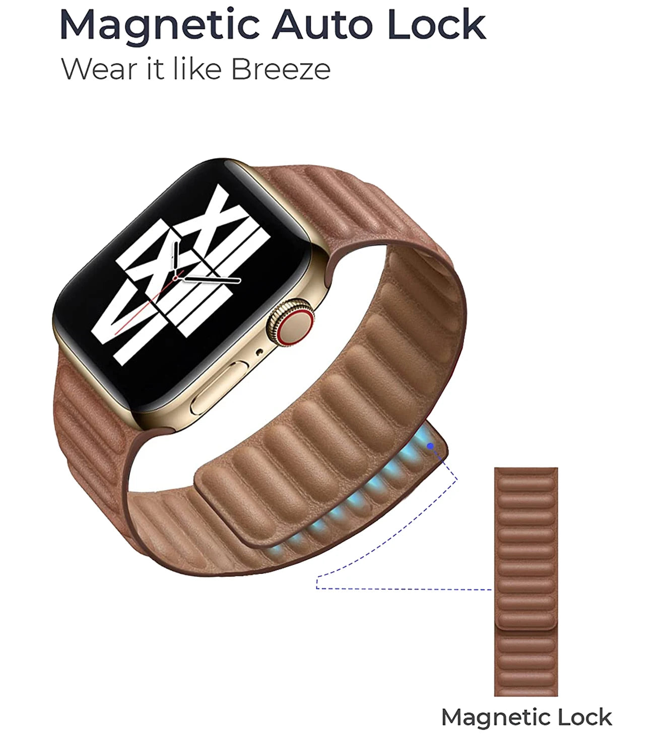 Silicone Ribbed Link band For Apple Watch
