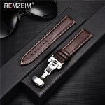 Elegant Business Faux Leather Watch Strap