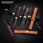 Elegant Business Faux Leather Watch Strap