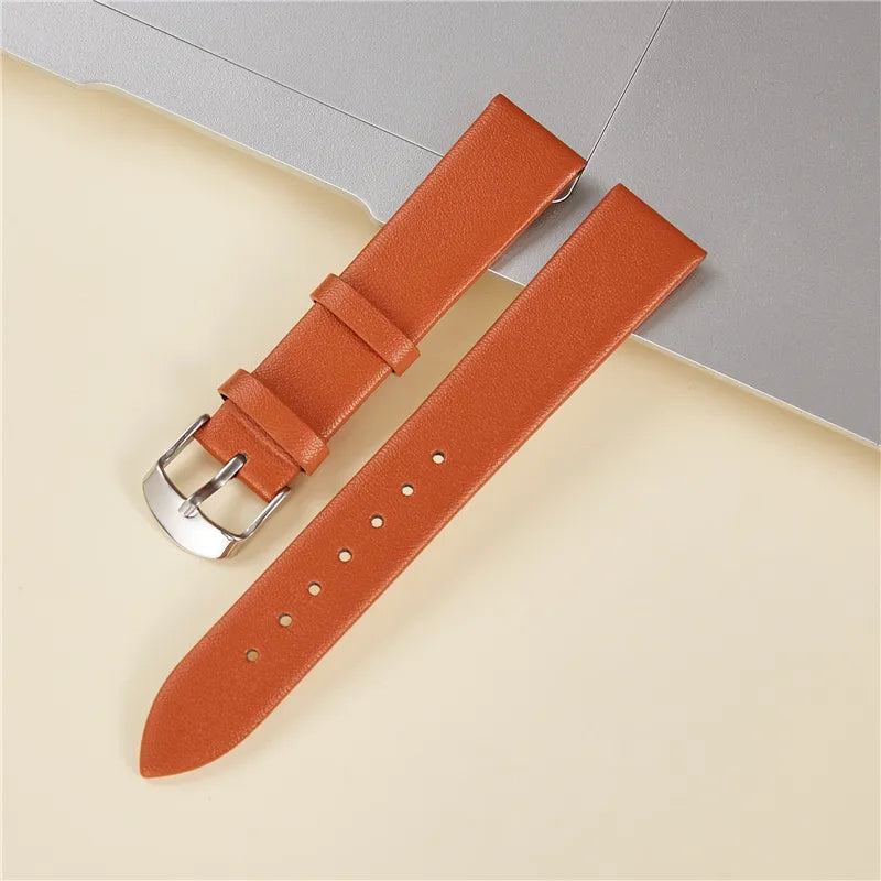 Soft Genuine Leather Strap Watchband